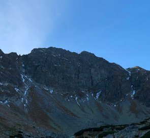 Pohled na hřeben Roháčů - Západní Vysoké Tatry