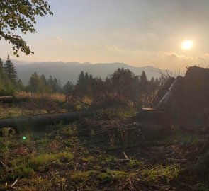 Saturday morning sunrise over Vsetin