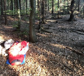 First sleeping under the open air from Thursday to Friday, somewhere between Kyčera and Podlesí