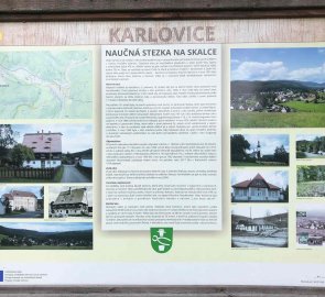 Information sign of the Nature Trail Na Skalce