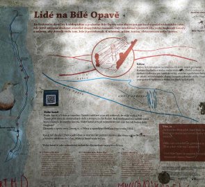 White Opava information board