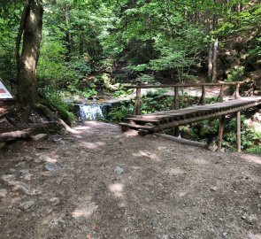 On the way through the valley of the White Opava you will meet many bridges and stairs