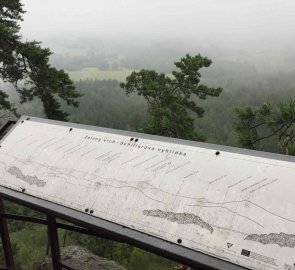 Schillerova vyhlídka 455 m n. m. u Cvikova v Lužických horách