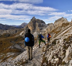 Towards Monte Paterno in the Sexten Dolomites