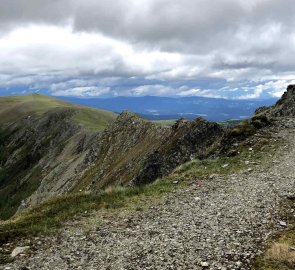 Kousek před prvním vrcholem Lattersteighöhe 2 264 m n. m.