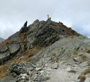 Vrchol hory Baníkov 2 178 m n. m. v Roháčích