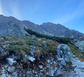 Pohled na hřeben Roháčů - Západní Vysoké Tatry