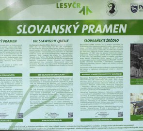 Informační tabule Slovanského pramene