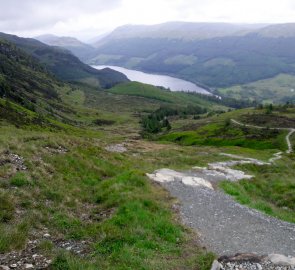 Pohled na Loch Lubnaig v NP Loch Lomond a Trossachs