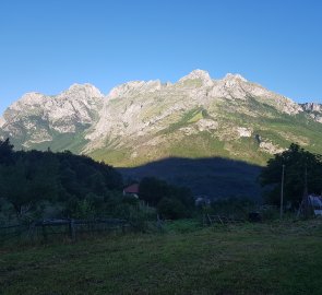 Panorama above the village of Vusanje (Karanfil massif)