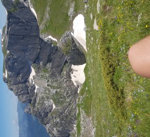 View from the top back to Černá Hora