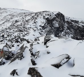 Hřebenový úsek před Svellnose