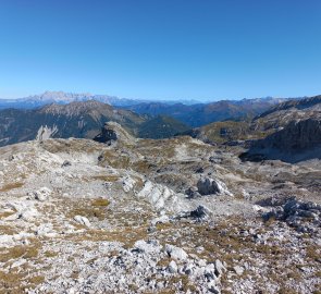 Hochbirg below, Dachstein in the distance