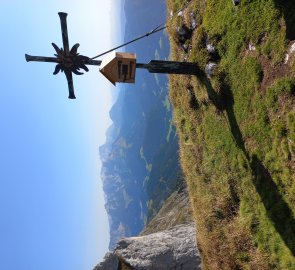 The summit cross on Edelweisskogel