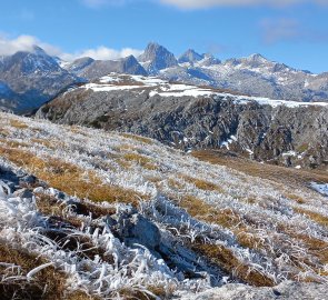 Pohled z vrcholu na Dachstein