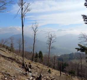 Mountain peaks from the road to Dürres Eck