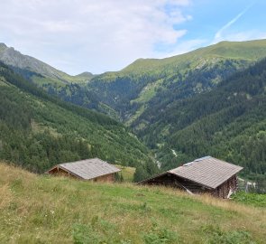 Wooden almshouses on the descent