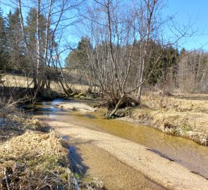 A ford across a stream Lohnbach