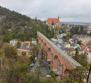 View of the aqueduct and Vienna