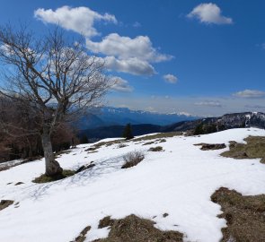 Snow fields on top of Hochstaff