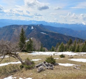 View from Türnitzer Höger back to Paulmauer (bump in the middle)