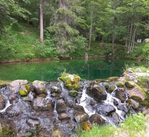 Pond at the beginning of the route