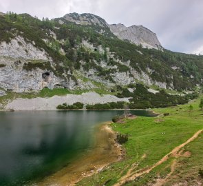 Schwarzensee and the mountain Grubstein