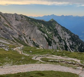 View back over the Kampspitze to Schladming Tauern