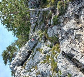 Rocks below the peak