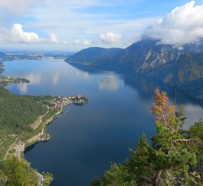 Výhled z Kl. Sonnstein na Traunkirchen a Traunstein