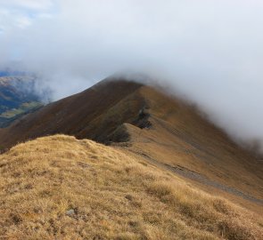 The road to Hohenwart, also in the clouds