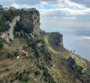 View from the beginning of the road back to Bomerano