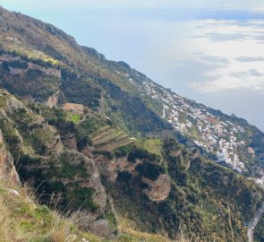 Praiano village from a bird's eye view