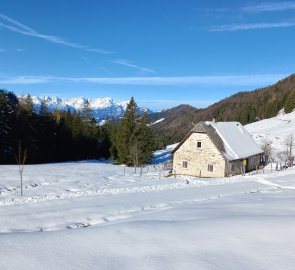 Dörflmoaralm and Totes Gebirge in the distance