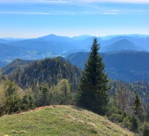 Below Falscher Kogel - view of Mariazell