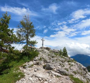 The summit cross in sight