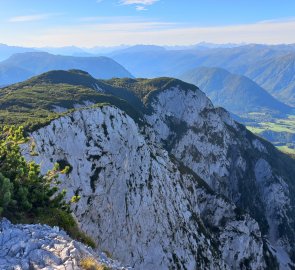 Pohled zpět na Ahornkogel