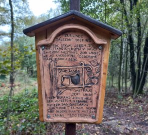 One of the Czech-German information boards