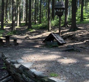 The source of the river Vsetínská Bečva