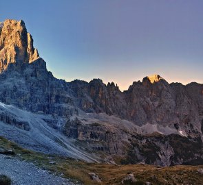 Morning at the Brentei hut in the Brenta mountains