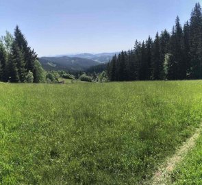 On the way from the source of the Bečva River to the Makov Pass