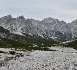 Údolí Wimbachtal od nástupu na Watzmann