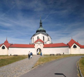 Kostel sv. Jana Nepomuckého na Zelené hoře od Santiniho-Aichela