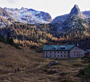 Chata Kärlingerhaus v Národním parku Berchtesgaden