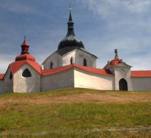 Kostel sv. Jana Nepomuckého na Zelené hoře od Santiniho-Aichela