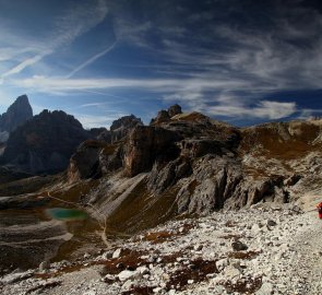 On the way to the Pian di Cengia hut