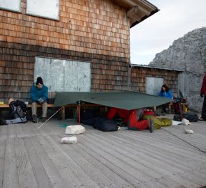 Our bivouac at Pian di Cengia