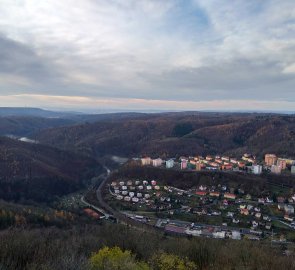 Výhled směrem na Pálavu a Brno