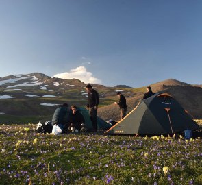 Bivouac at Lake Kari