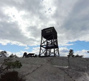 Wooden lookout tower